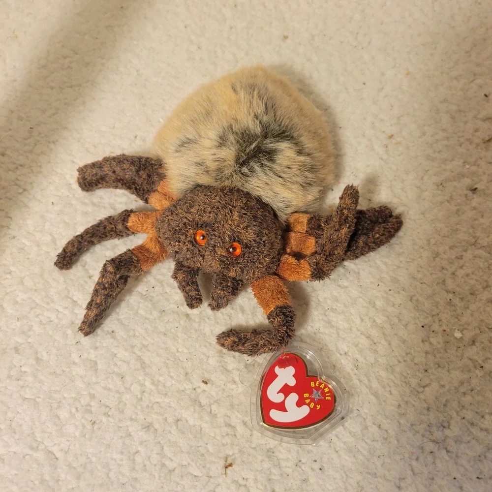Ty Beanie Baby Hairy the Spider Brown Tarantula Plush‎ 2000 with Tags 4310